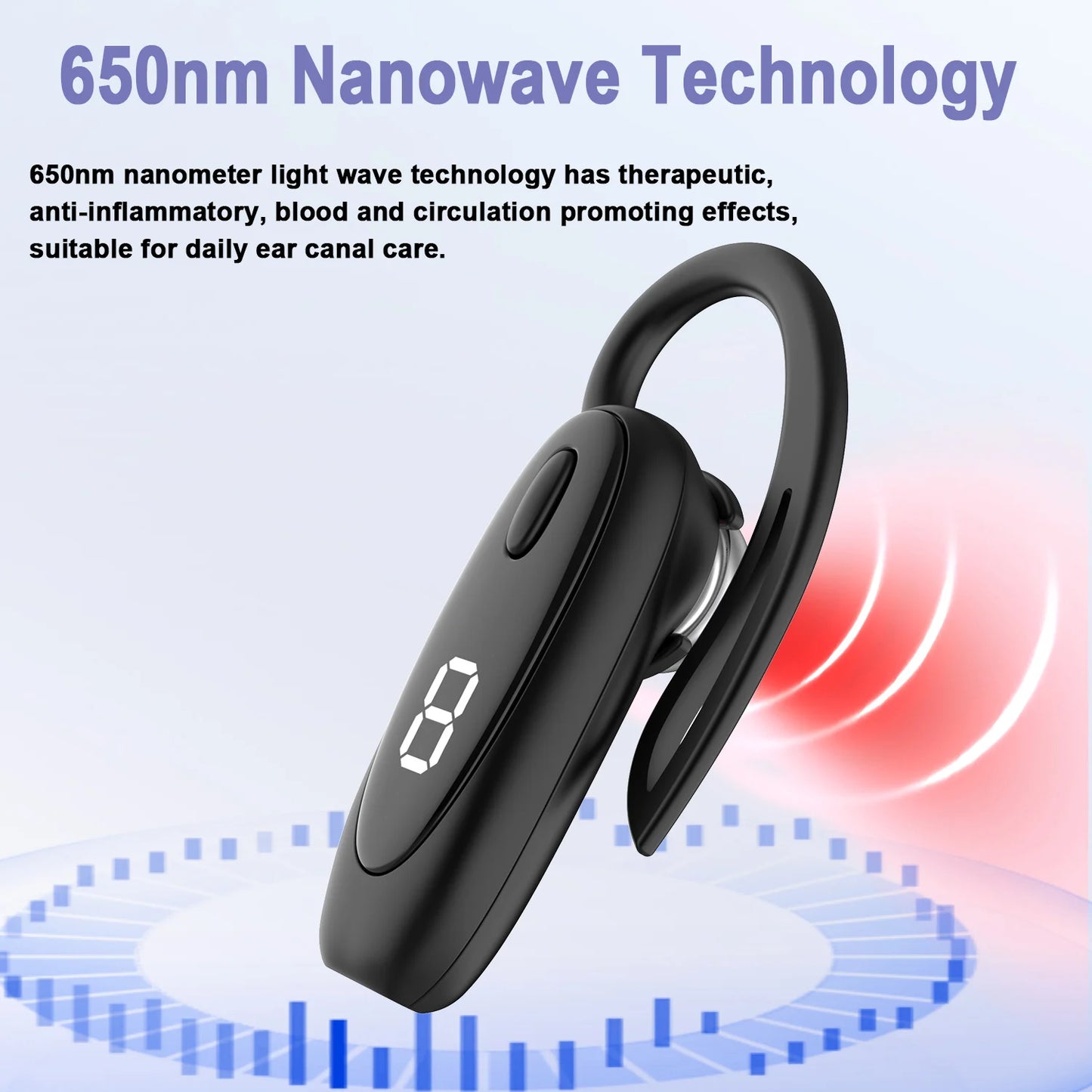 650nm Earplug Otitis Media Ear Laser Red Light Therapy Irradiation Ear Canal Laser Tinnitus Deafness Physiotherapy Meter