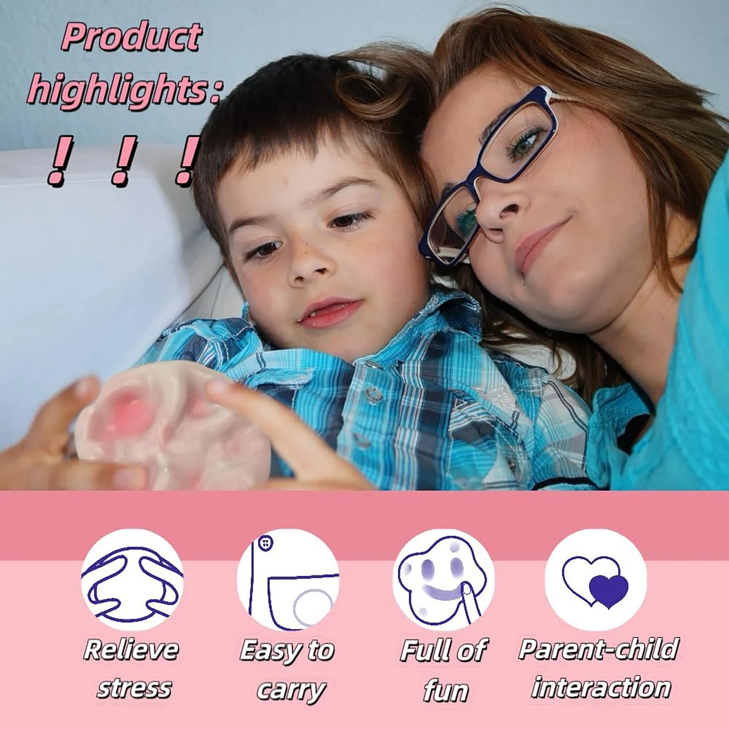 Stress relieving pressure ball, tense ball, vacuum pressure ball, for children and adults to relieve anxiety