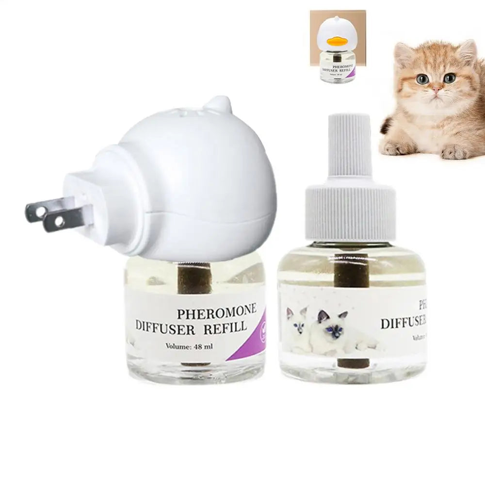 Pet Pheromone Diffuser To Calm Cats Calming Pheromone Diffuser For Calm Relaxing Home Indoor Cat Calming Aid Supplies US/EU/UK