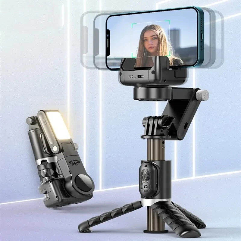 MEUYAG Selfie Stick Gimbal Stabilizer 360° rotation With Bluetooth Remote Intelligent AI Follow-Up Anti Shake Pan Tilt Tripod