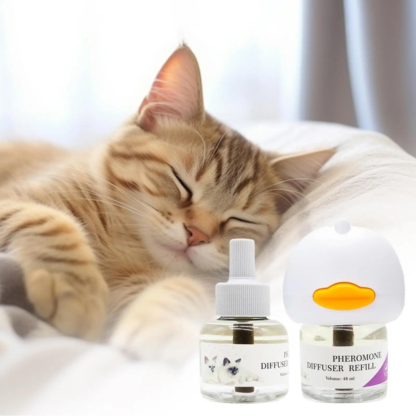 Pet Pheromone Diffuser To Calm Cats Calming Pheromone Diffuser For Calm Relaxing Home Indoor Cat Calming Aid Supplies US/EU/UK