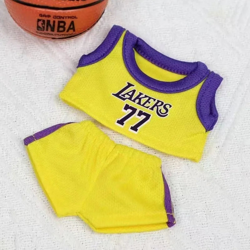 Collectable Doll Clothes Sitting Party  Team Uniform 2Pcs T-Shirt Shorts Dolls Clothing Accessories Game Toys