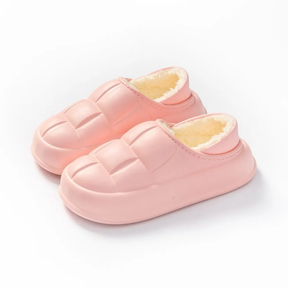 Winter Home Cotton Shoes Women's Thickened, Anti Slip, Waterproof, Snow Proof, Warm External Wear Cotton Slippers For MenMTX2244