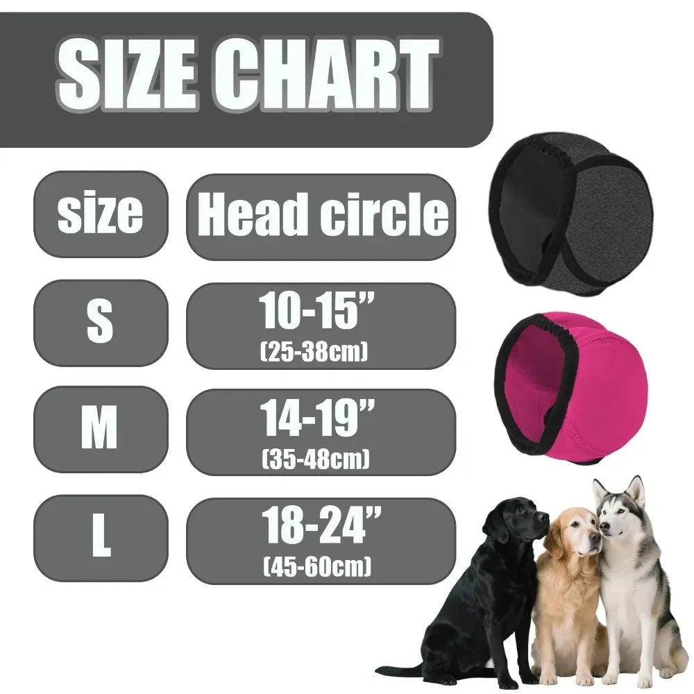 Anxiety Relief Dog Ear Protection Waterproof Muffs Noise Reducing Calming Anti Scare Head Hood Anxious Summer Swimming Safety
