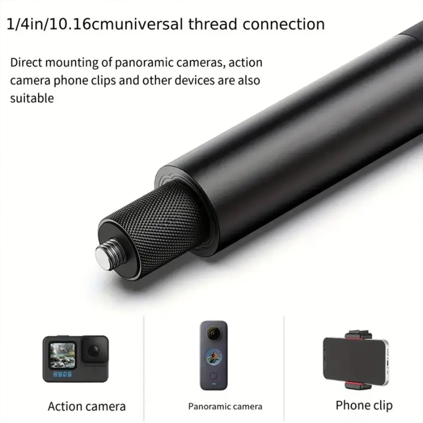 Invisible Selfie Stick 70cm Long Selfie Stick,Fit for Insta360X5. X4, X3, ONE X2, ONE R, ONE X, 1/4”Screw Mount Cameras