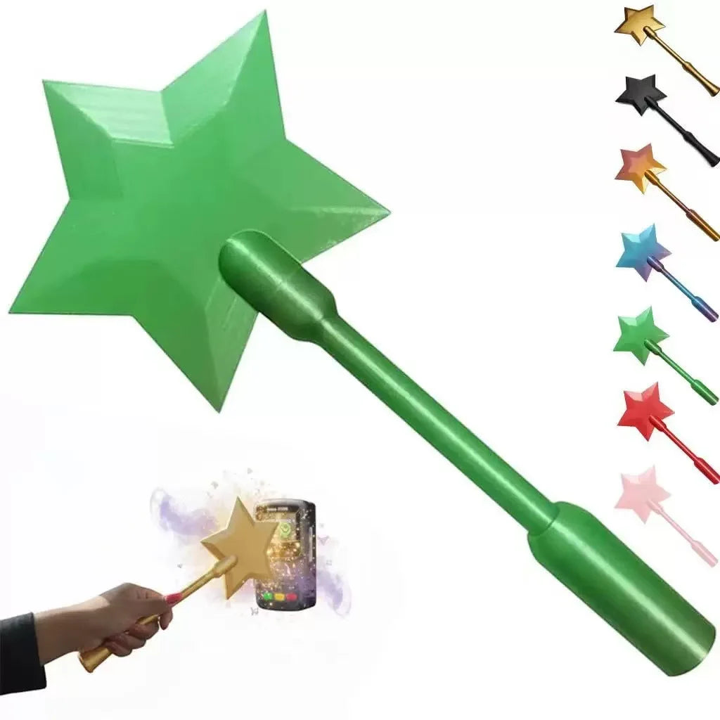 3D Printed Magic Wand Credit Card Holder Payment Portable Lightweight Star Wand Style Card Stand for Daily Use Novelty Gift