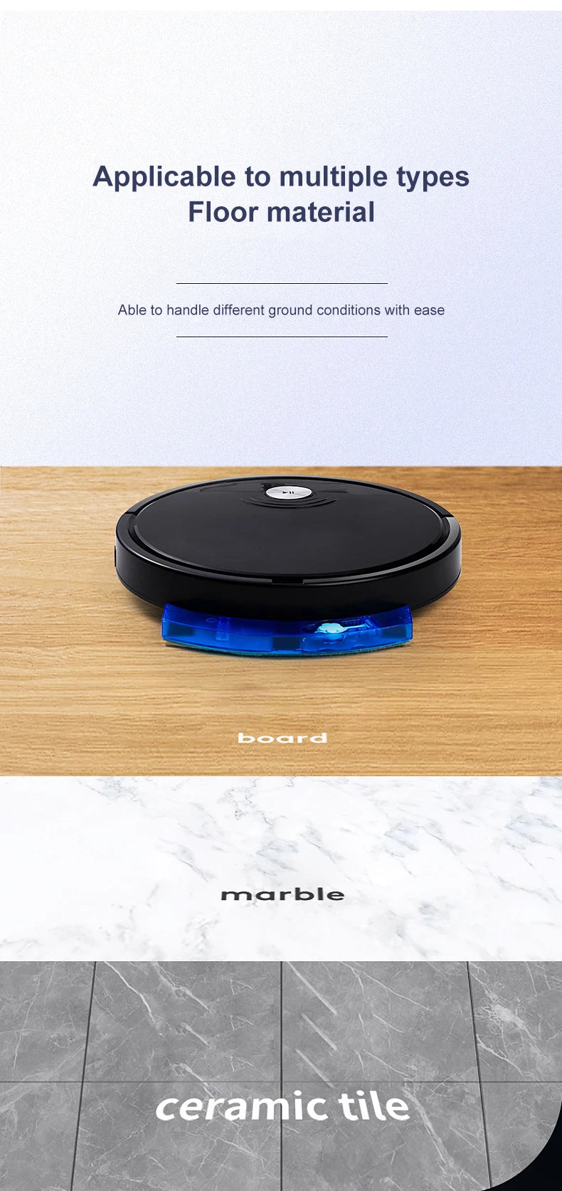 Household Sweeping Robot 2800PA 3-in-1 Smart Robot Vacuum Cleaner With Remote Control&APP Super Quiet Wet&dry Mopping Floor﻿