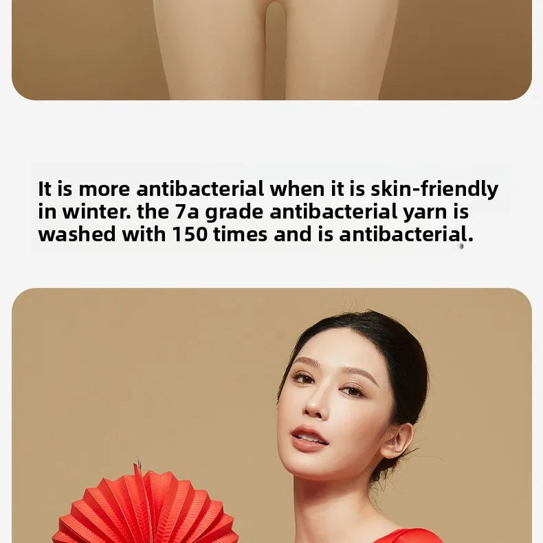 Ultra-Thin Heating Thermal Underwear Women Skin Care Skin Bottom Clothing Invisible Foundation Heattech Long Johns Set Winter