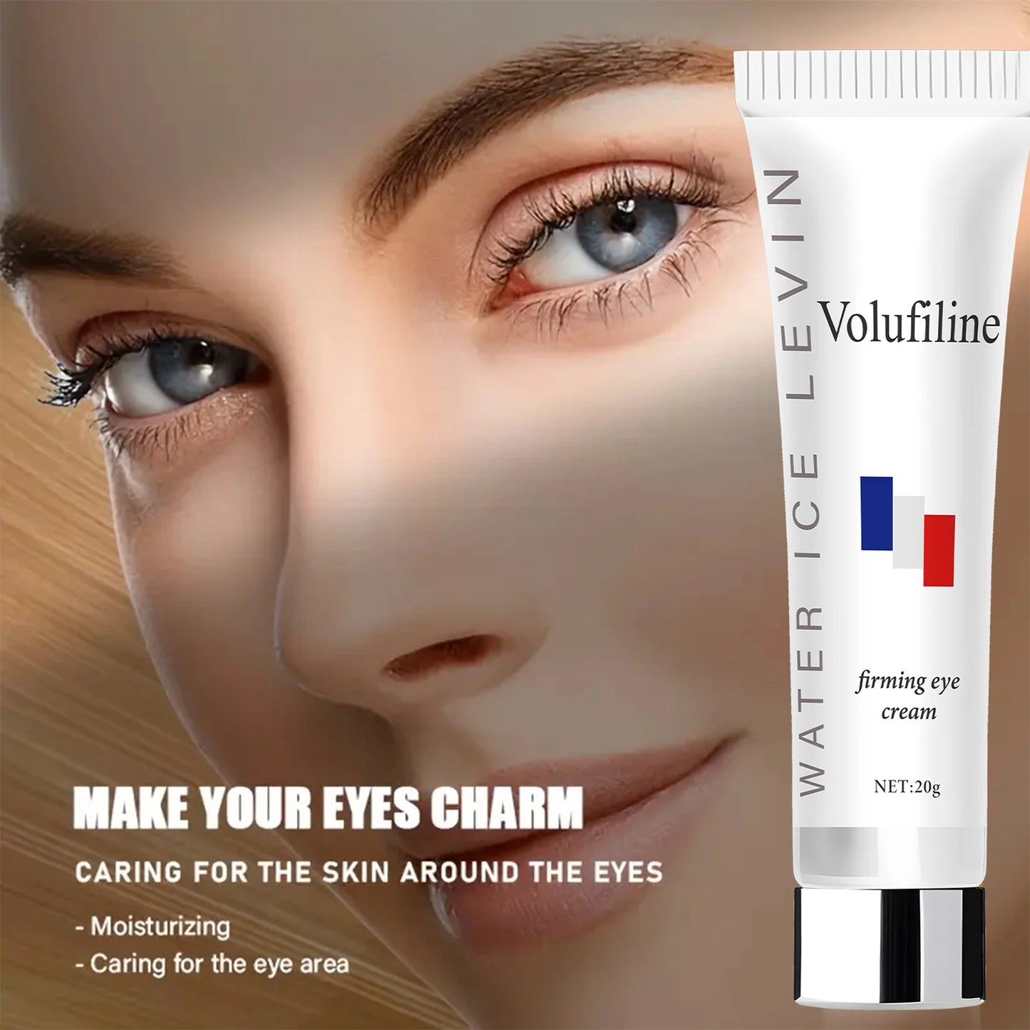 Volufiline Eye Cream with Hyaluronic Acid & Retinol - Moisturizing, Anti-Aging Formula for Elastic, Smooth Skin Around Eyes