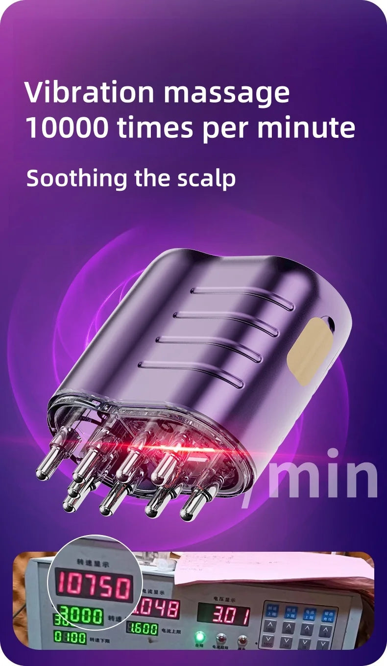 hair oil applicator hair scalp massager hair scalp massager relaxation Red light generates hair