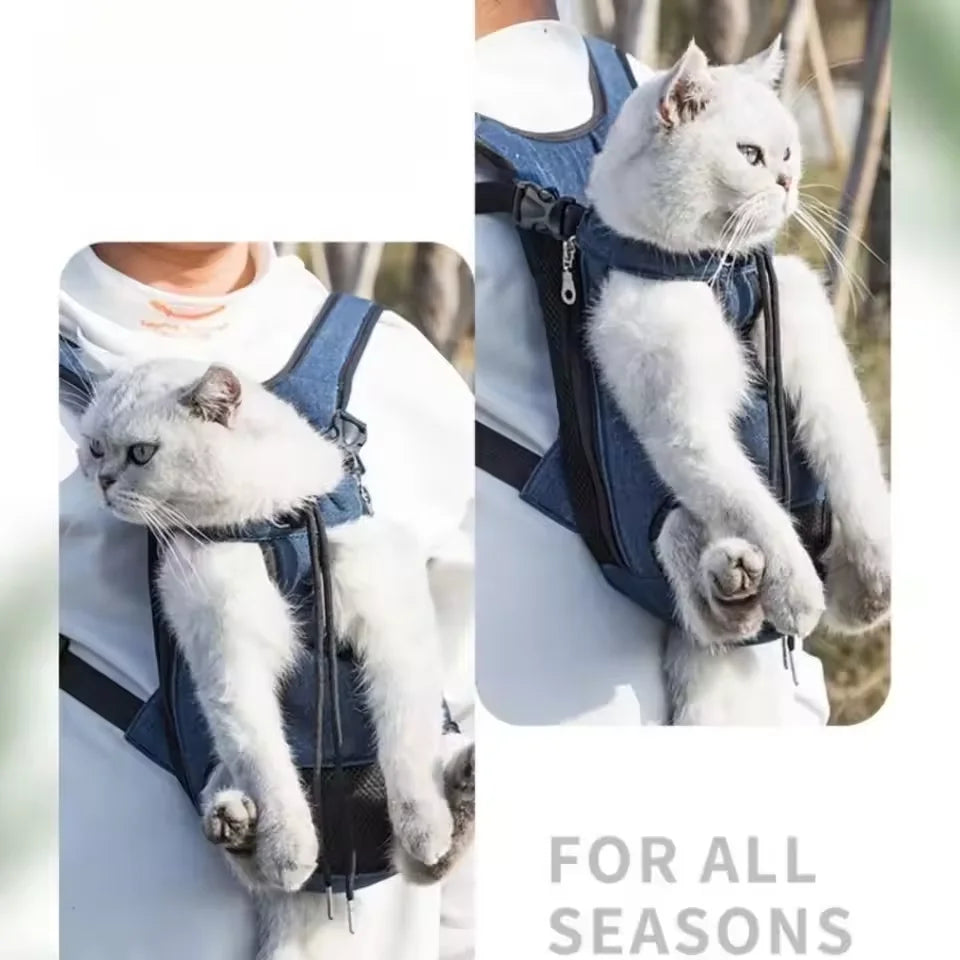 Breathable Mesh Pet Carrier Backpack Hands-Free Front Dog Cat Carrier for Outdoor Travel Hiking Small Puppy Kitten Hot Selling I