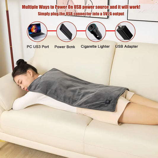 Heating Pad USB Type-C 5V Electric Blankets Heating Pad For Back / Shoulder / Neck / Knee / Leg Constant Temperature Waterproof