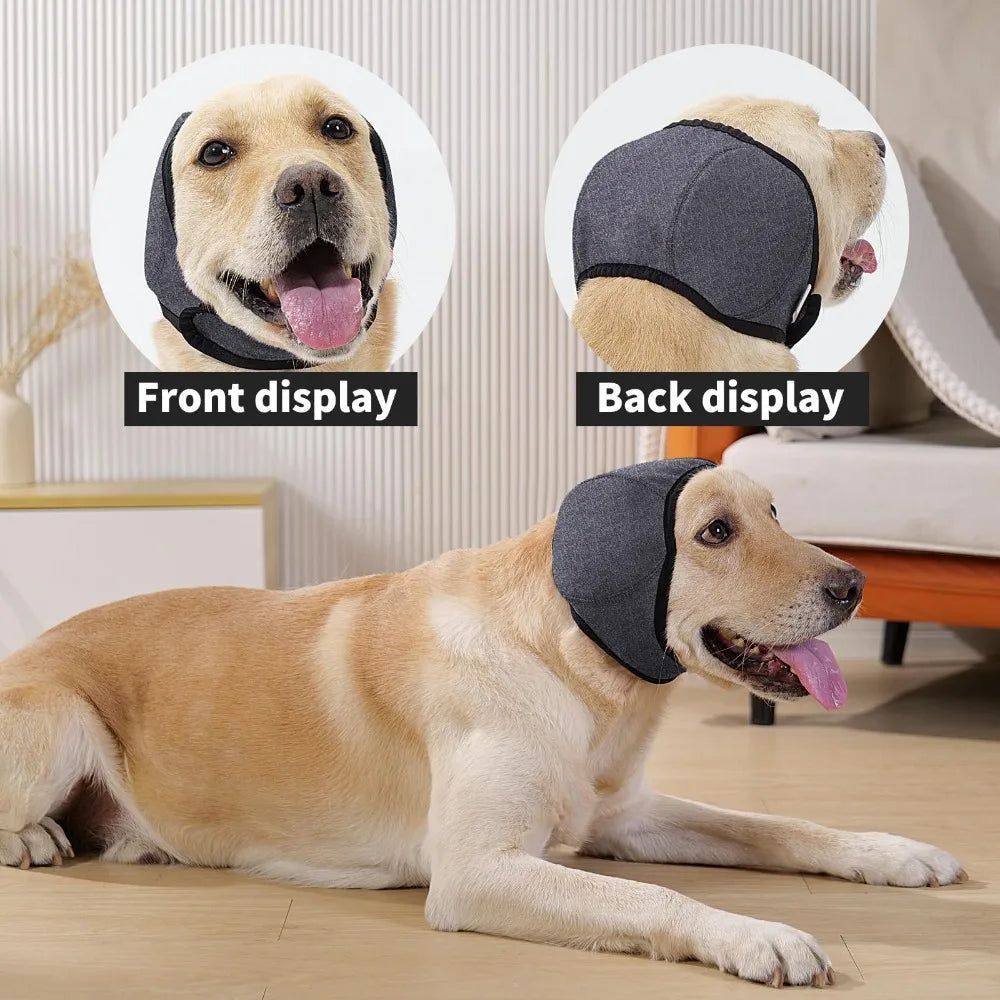 Anxiety Relief Dog Ear Protection Waterproof Muffs Noise Reducing Calming Anti Scare Head Hood Anxious Summer Swimming Safety