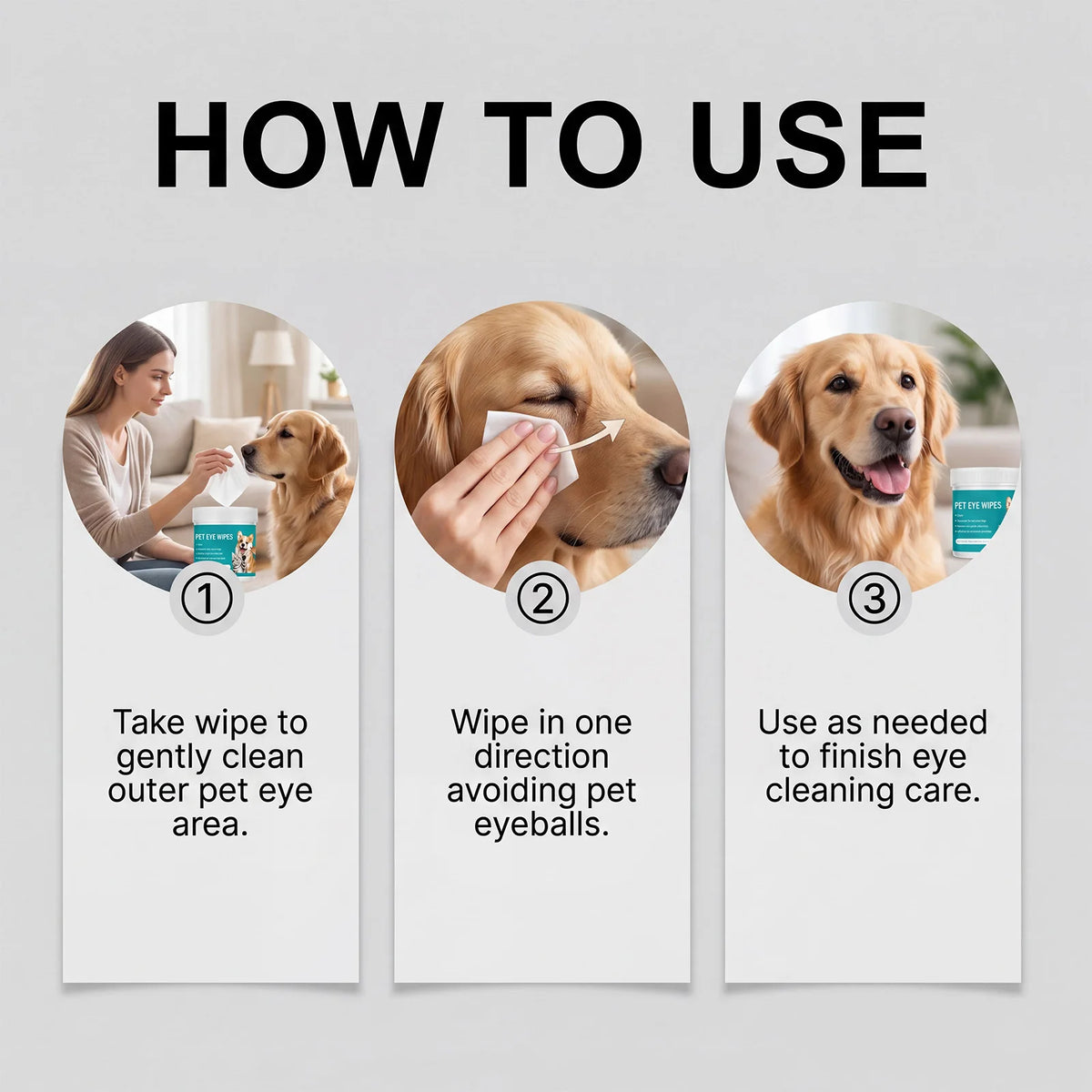 New Pet Eye Cleansing Wipes To Remove Tear Marks Cleaning Wet Tissues Dogs And Cats Removing Tear Marks Pet Cleaning Products