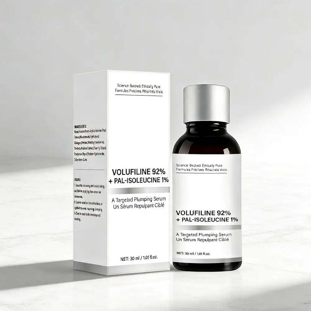 30ml Volufiline 92% + Pal-Isoleucine 1% Plumping Serum with Niacinamide Plumping Anhydrous Skin Radiance Boosting Facial Serum
