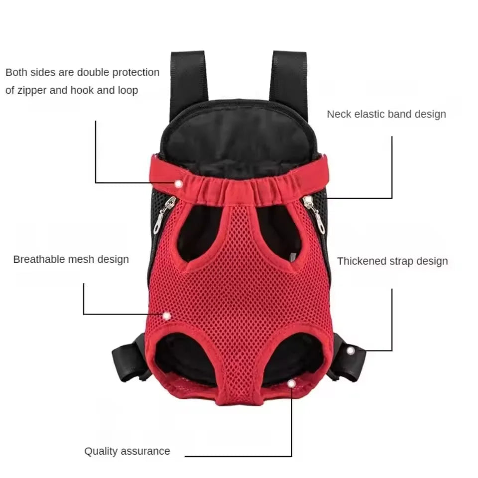 Breathable Mesh Pet Carrier Backpack Hands-Free Front Dog Cat Carrier for Outdoor Travel Hiking Small Puppy Kitten Hot Selling I