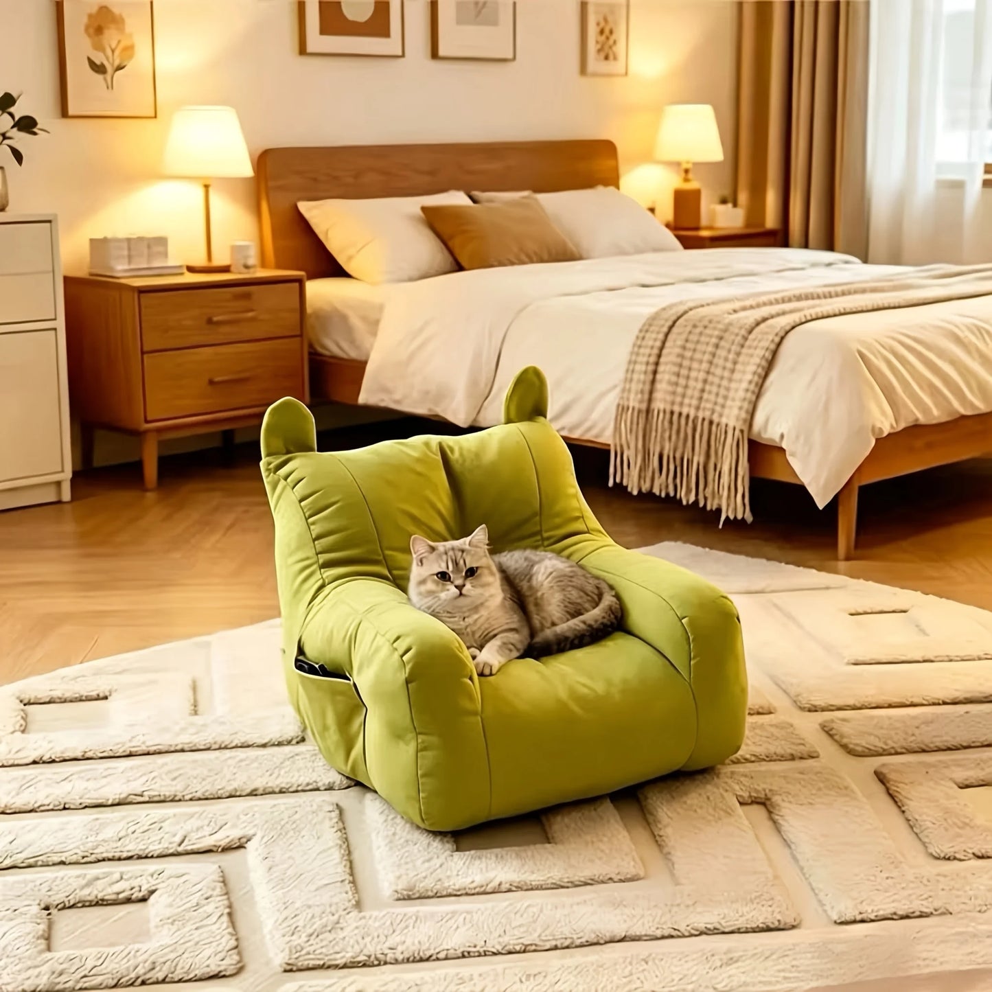 Pet cat sofa a stylish pet bed suitable for all seasons.can be placed in various scenarios, comfort, warmth and breathability.