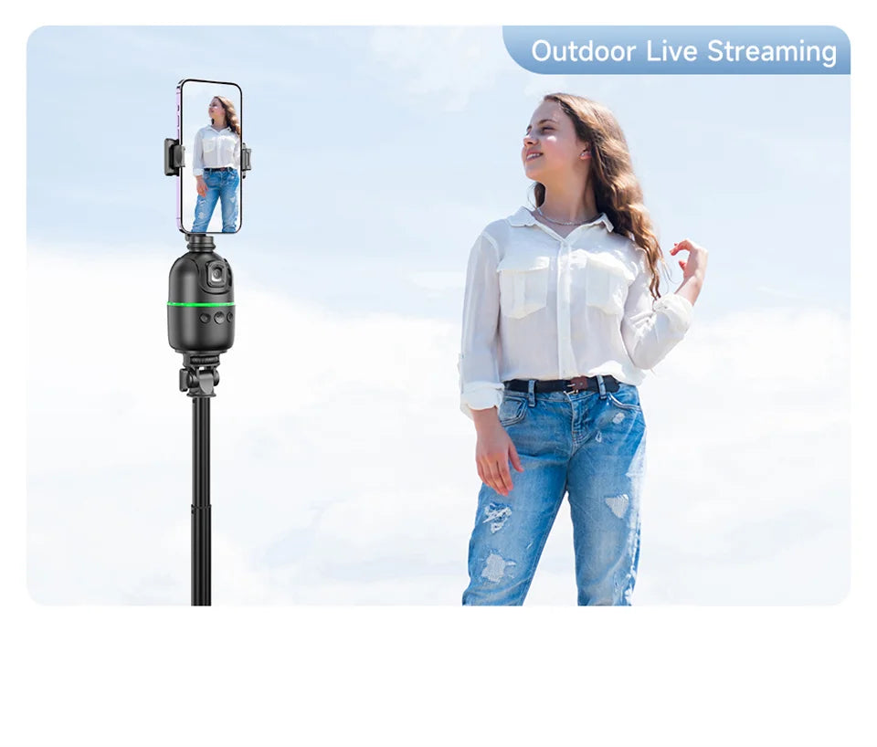 FANGTUOSI AI Smart Gimbal 360° Selfie Stick Auto Face Tracking Gimbal Rotation For Smartphone video Vlog Stabilizer Phone Holder