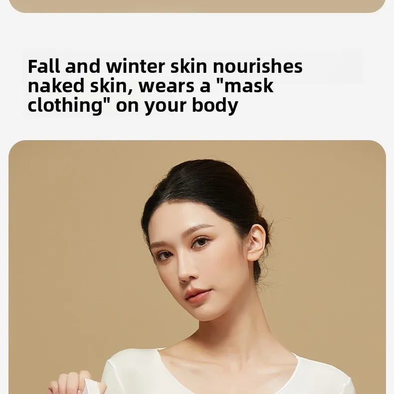 Ultra-Thin Heating Thermal Underwear Women Skin Care Skin Bottom Clothing Invisible Foundation Heattech Long Johns Set Winter