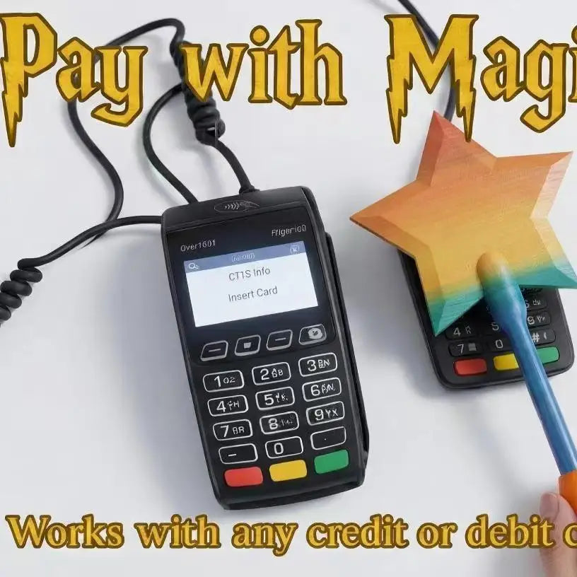 3D Printed Magic Wand Credit Card Holder Payment Portable Lightweight Star Wand Style Card Stand for Daily Use Novelty Gift