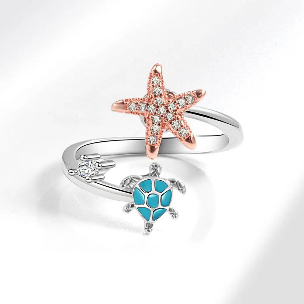 VENTFILLE 925 Sterling Silver Sunflower Diamond Zircon Rotatable Ring For Women Gift Relieve Stress Ring Jewelry Wholesale