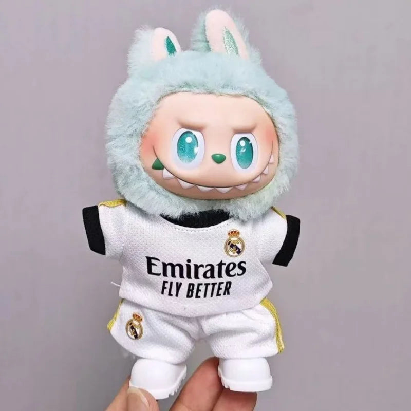 Collectable Doll Clothes Sitting Party  Team Uniform 2Pcs T-Shirt Shorts Dolls Clothing Accessories Game Toys