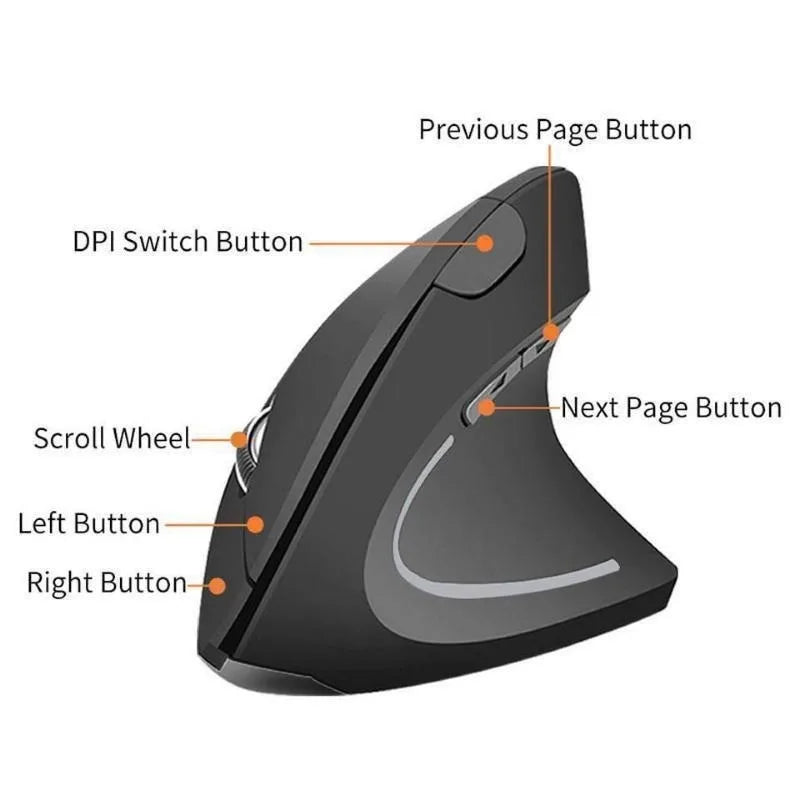 Wireless Vertical Mouse Gaming Mouse Computer Mice Ergonomic