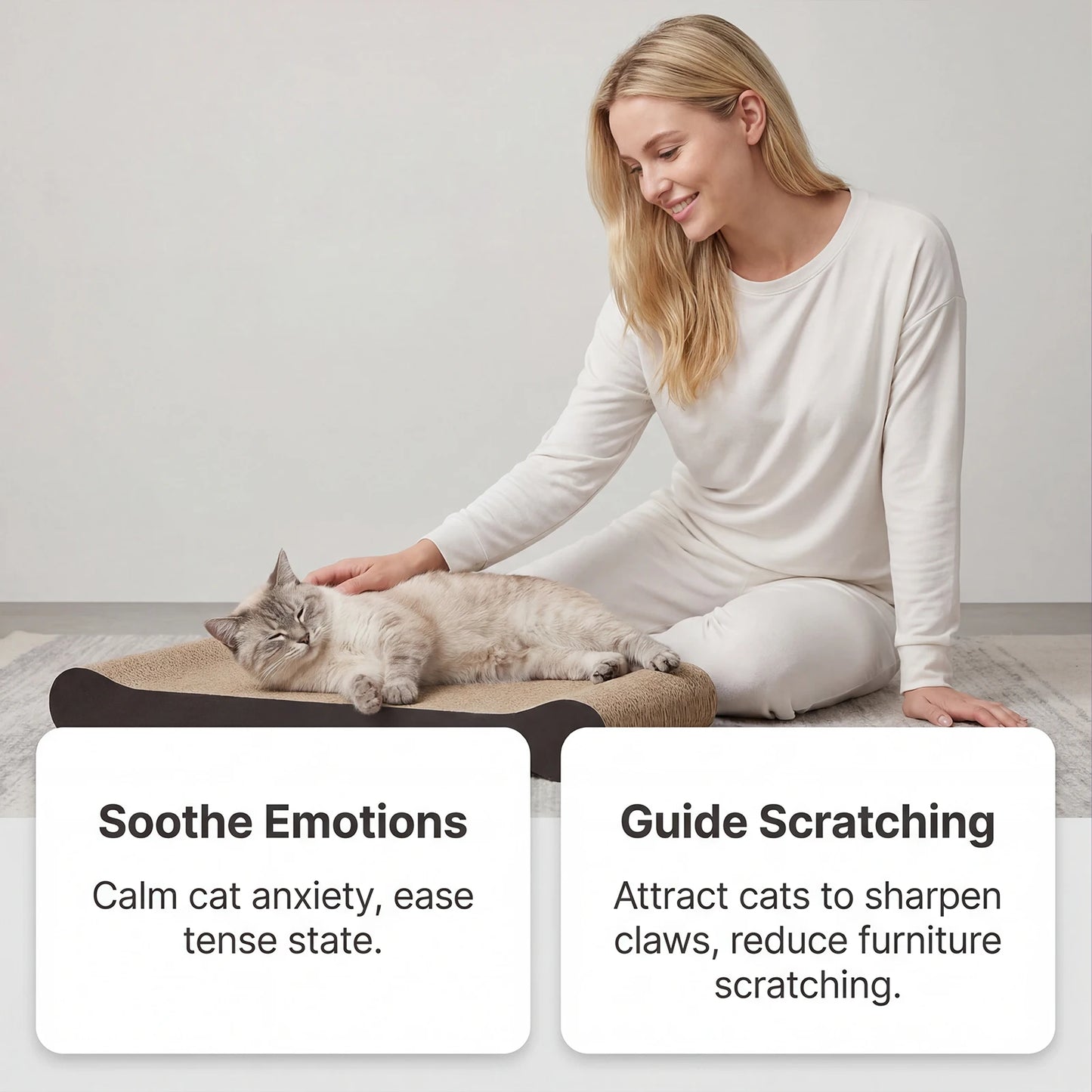 Cat Calming Spray with Catnip Extract 50ml Natural Pet Anxiety Relief Spray Reduce Scratching & Stress Interactive Toy Cat Train
