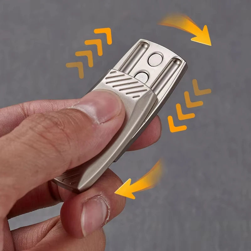 Fingerprint Magnetic Haptic Slider EDC Fidget Slider Metal Fidget Toys ADHD Tool Adult Anxiety Stress Relief Toys