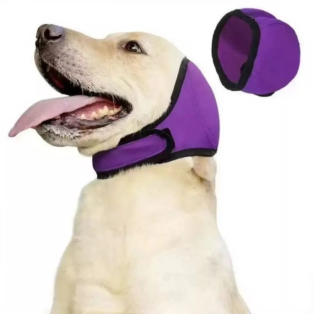 Noise Reduction Dog Ear Covers Hearing Protection Waterproof Dog Calming Earmuff Shock Proof Adjustable Pet Ear Muffs