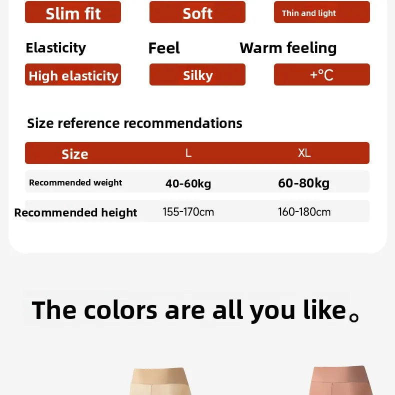 Ultra-Thin Heating Thermal Underwear Women Skin Care Skin Bottom Clothing Invisible Foundation Heattech Long Johns Set Winter