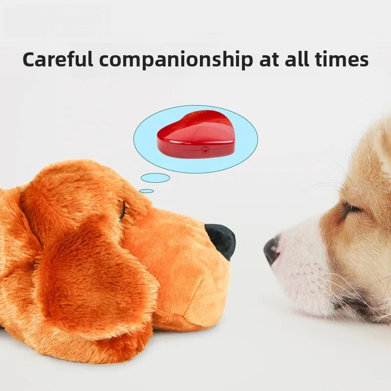 New Pet Soothing Toy Dog Anxiety Companionship Sleep Simulated Heartbeat Plush Toys Pet Dog Products