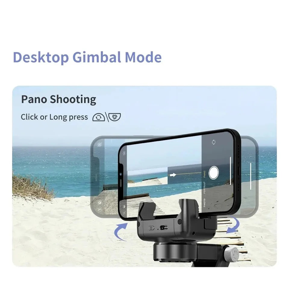 MEUYAG Selfie Stick Gimbal Stabilizer 360° rotation With Bluetooth Remote Intelligent AI Follow-Up Anti Shake Pan Tilt Tripod