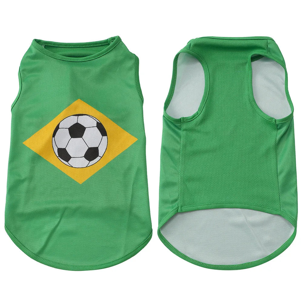 Pet Dog Tank Top for Dogs Breathable Summer Dog Shirt Printed Small Medium Sized Dogs Clothing