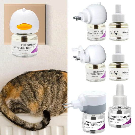 Pet Pheromone Diffuser To Calm Cats Calming Pheromone Diffuser For Calm Relaxing Home Indoor Cat Calming Aid Supplies US/EU/UK