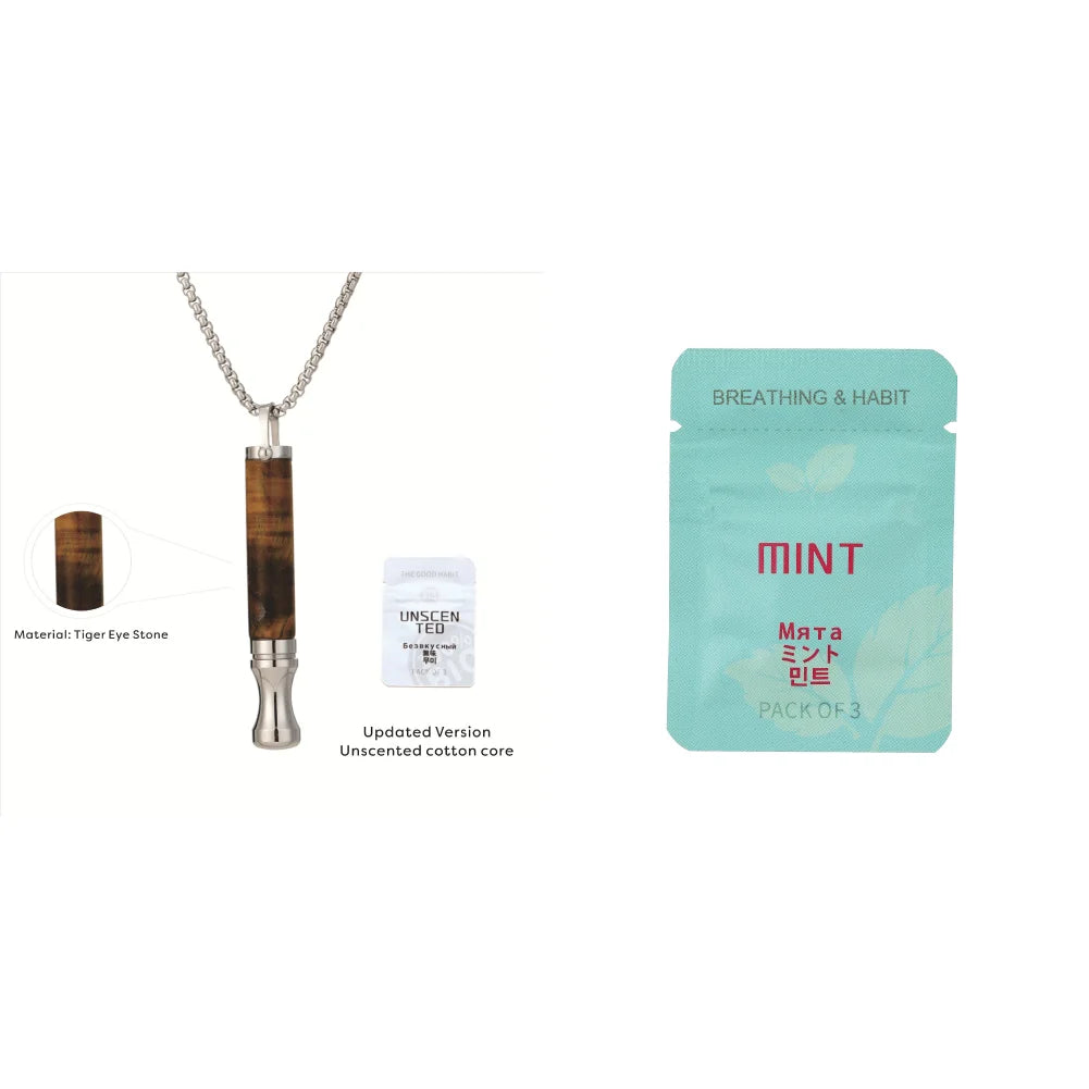 Anxiety Breathing Necklace Breath Quitgo Breathing Necklace Stress Anxiety Relief Chain for Adults