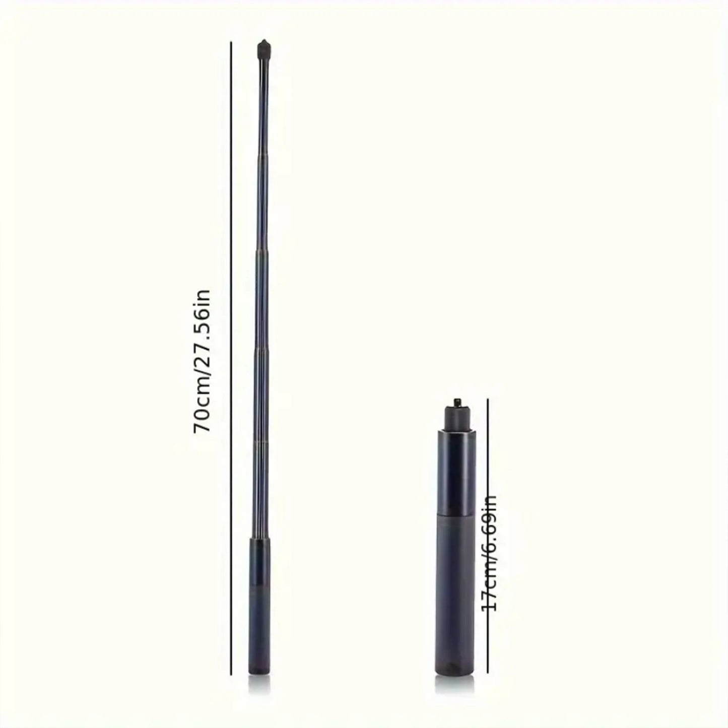 Invisible Selfie Stick 70cm Long Selfie Stick,Fit for Insta360X5. X4, X3, ONE X2, ONE R, ONE X, 1/4”Screw Mount Cameras