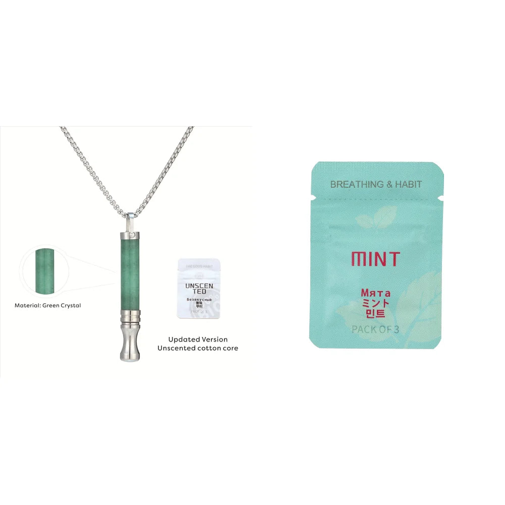 Anxiety Breathing Necklace Breath Quitgo Breathing Necklace Stress Anxiety Relief Chain for Adults