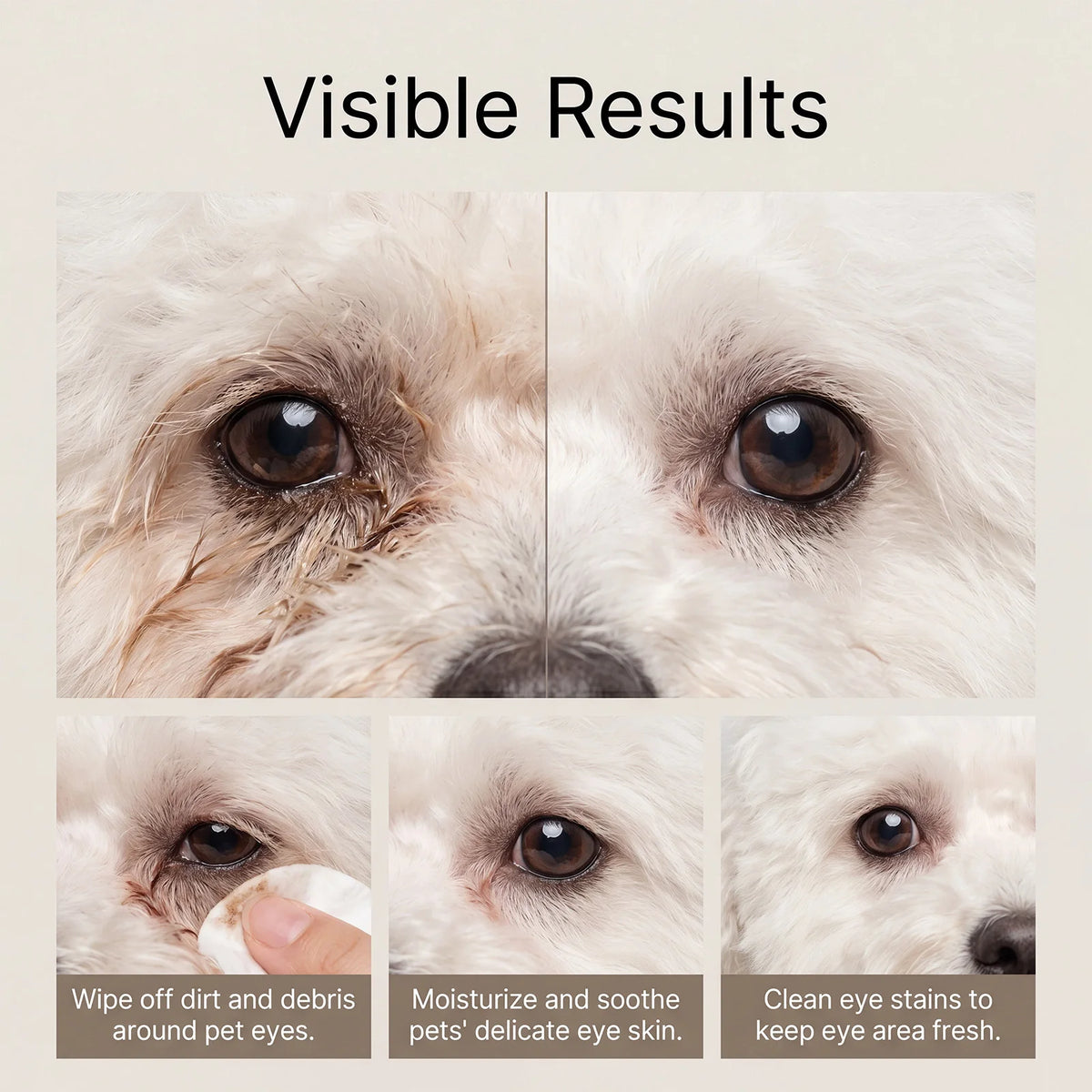 New Pet Eye Cleansing Wipes To Remove Tear Marks Cleaning Wet Tissues Dogs And Cats Removing Tear Marks Pet Cleaning Products