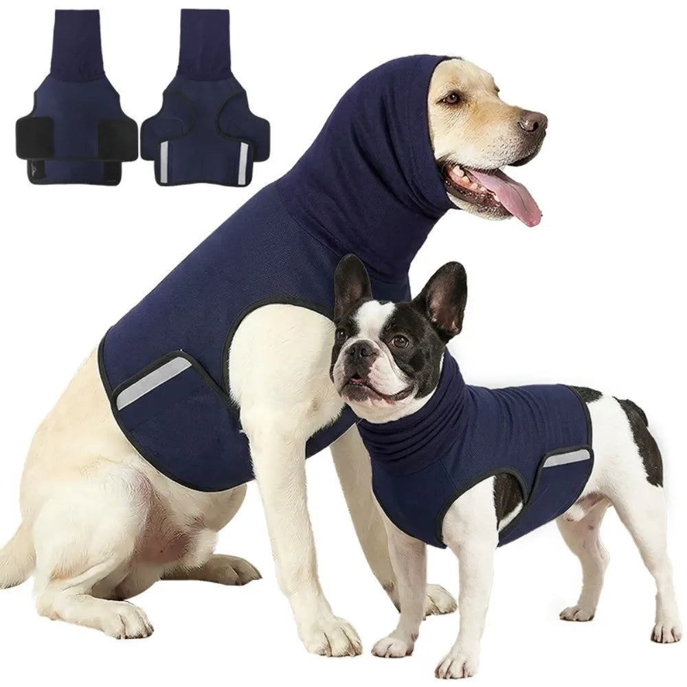 Noise-proof Dog Anxiety Vest Breathable Reflective strip Pet Soothing Clothes Comfortable Soft Pet Anti-Scare Pullover
