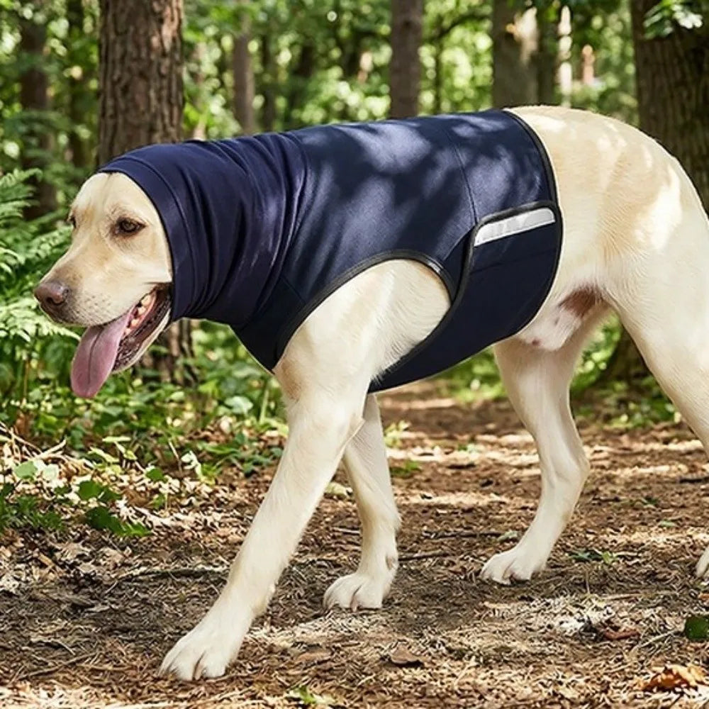 Noise-proof Dog Anxiety Vest Breathable Reflective strip Pet Soothing Clothes Comfortable Soft Pet Anti-Scare Pullover
