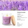 AIKUN Zen Ritual Aromatherapy Scented Candle Botanical Real Flower Petals Soy Wax Candle for Meditation Yoga