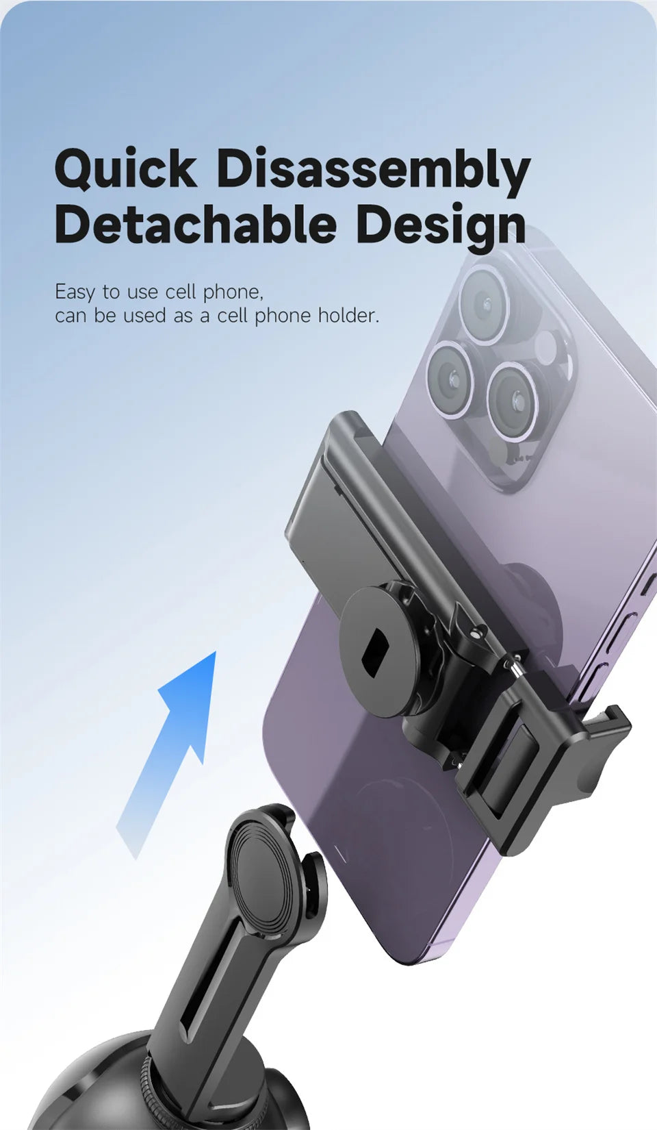 selfie stick Stabilizer 360°Auto Face Tracking AI Gimbal All-in-one Desktop Phone Holder Tripod For Smartphone Video Vlog Live