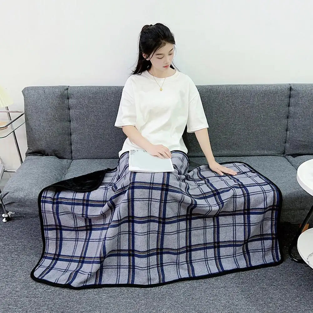 Wearable Plaid Fleece Blanket With Button Winte Warm Throws On Sofa Bed Travel Thicken Bedroom Office Air Conditioning Blanket ﻿