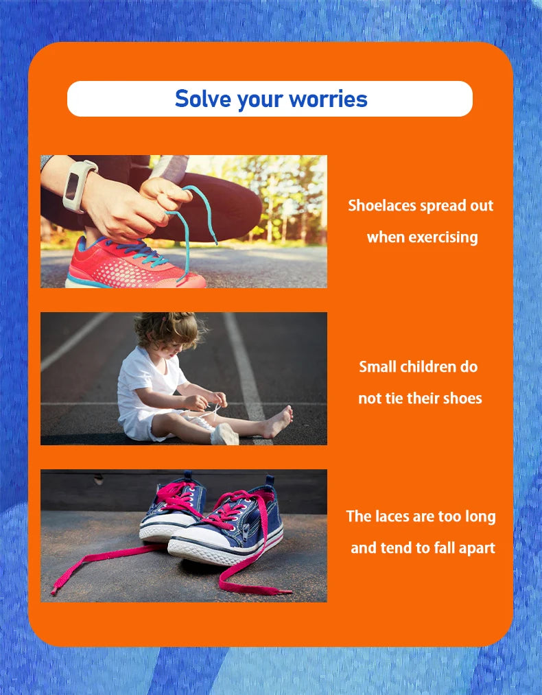 1Pair Elastic Laces Sneakers No Tie Shoe laces Capsule Lock Shoelaces Without ties Kids Adult 0.6cm Flat Shoelace for Shoes
