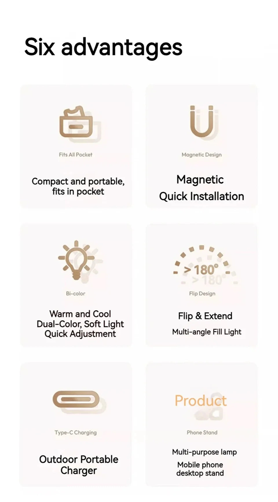 Magnetic Selfie Light LED Fill Light Compatible For Magsafe,ravel, Desktop, Selfies, Video, Makeup/Photography/TikTok/Zoom Calls