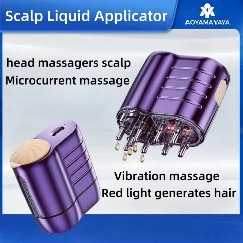 hair oil applicator hair scalp massager hair scalp massager relaxation Red light generates hair