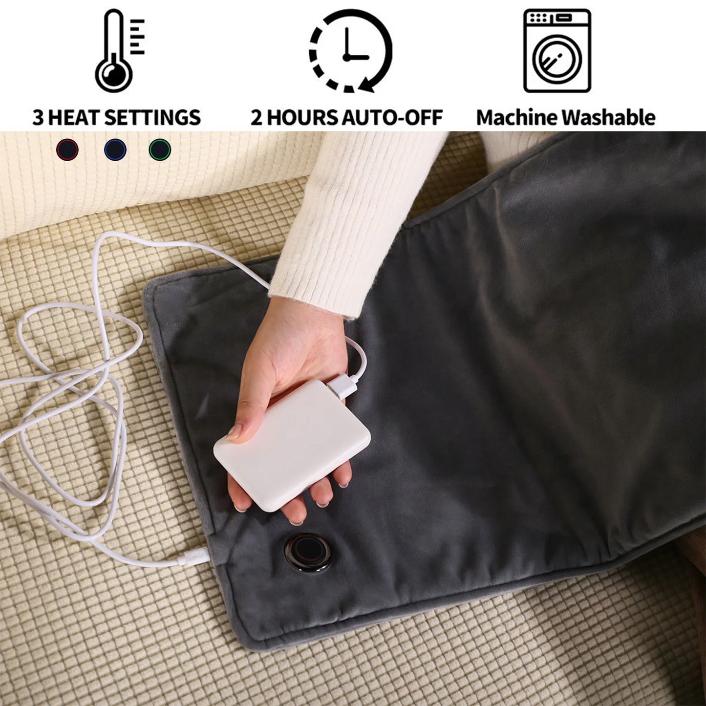 Heating Pad USB Type-C 5V Electric Blankets Heating Pad For Back / Shoulder / Neck / Knee / Leg Constant Temperature Waterproof