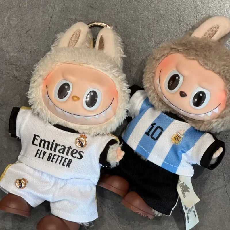Collectable Doll Clothes Sitting Party  Team Uniform 2Pcs T-Shirt Shorts Dolls Clothing Accessories Game Toys