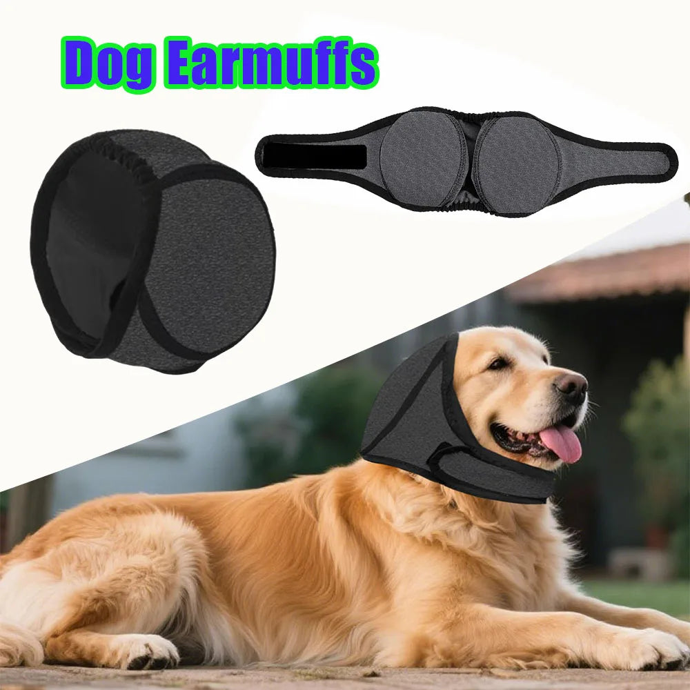 Anxiety Relief Dog Ear Protection Waterproof Muffs Noise Reducing Calming Anti Scare Head Hood Anxious Summer Swimming Safety